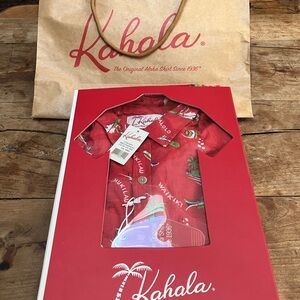 Kahala Hawaiian Shirt New with Tags Box and Bag